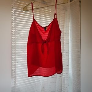 Divided red H&M blouse, size 16
